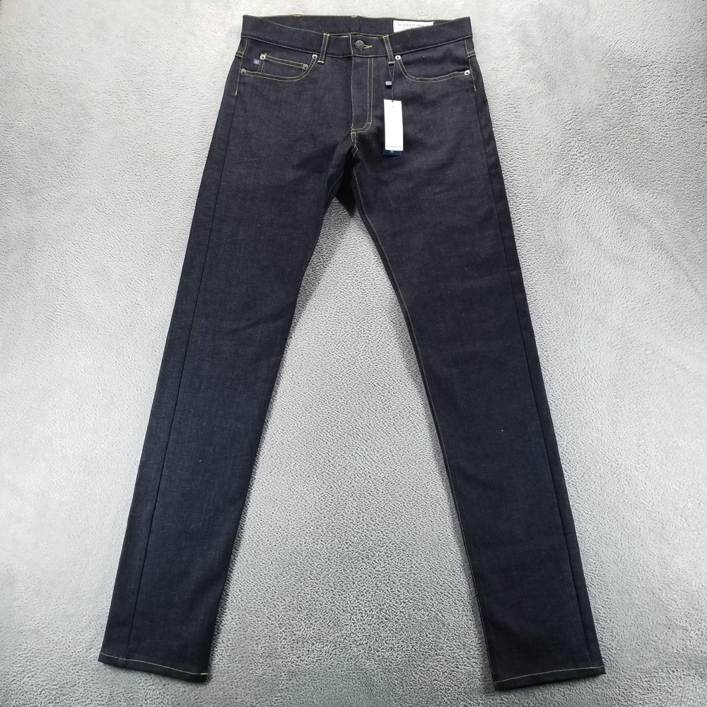 Mizzen Main Jeans‎ Mens 32x36 Blue Slim Dark Wash Stretch Made In USA